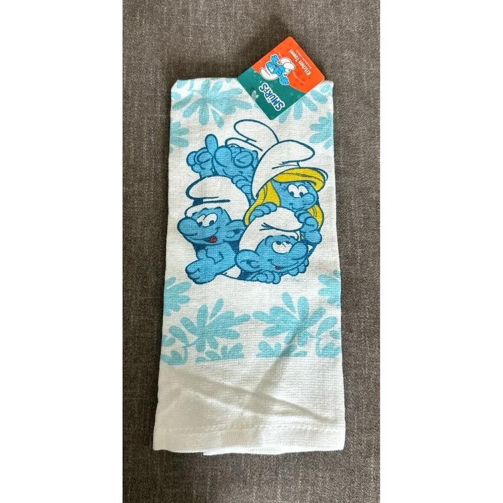 Smurfs Kitchen Towel New